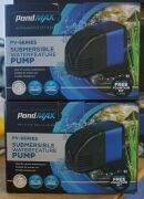 2 x Pondmax PV-Series submersible water feature pumps.