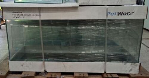 Petworx fish tank 91.5 x 35.5 x 46cm (6mm)