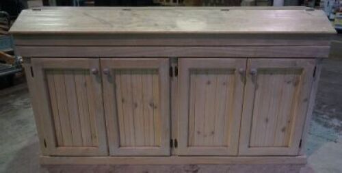 Timber cabinet and hood to suit 6ft fish tank.