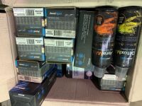 Box of assorted water pumps