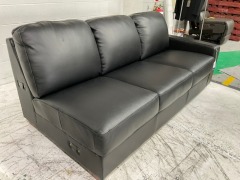 Melbourne 3 Seater Leather Corner Lounge with terminal - 6