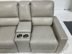 Encore Leather Reclining Home Theatre Sofa - 4