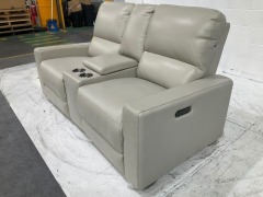Encore Leather Reclining Home Theatre Sofa - 6