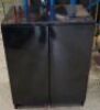 Pallet of 3 x fishtank stands, 1 x 3 door 150 x 50 x 76cm and 2 x 2 door 60 x 45 x 77cm.