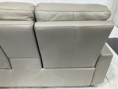 Encore Leather Reclining Home Theatre Sofa - 11