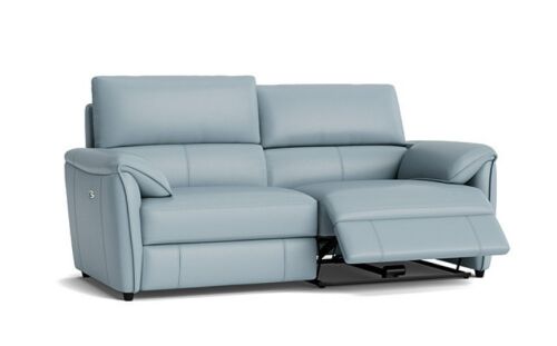 Cassia 3 Seater Leather Dual Electric Recliner Sofa