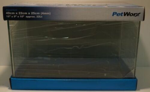 Petworx Fish tank 40 x 22 x 25cm (5mm)