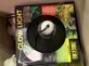box of assorted tank accessories , feeding dishes, snake bedding, 1 x glow light - 3
