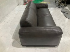 Softy 3 Seater Leather Sofa - 6