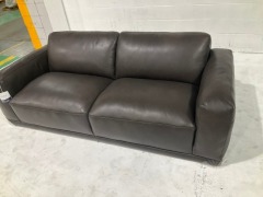 Softy 3 Seater Leather Sofa - 9