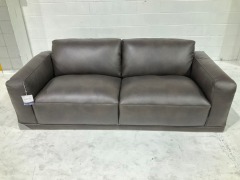 Softy 3 Seater Leather Sofa - 3