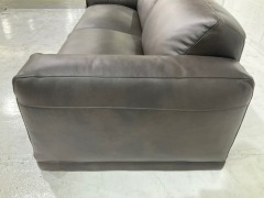 Softy 3 Seater Leather Sofa - 5