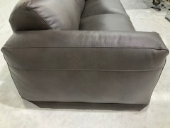Softy 3 Seater Leather Sofa - 8