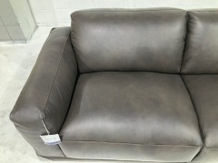Softy 3 Seater Leather Sofa - 10