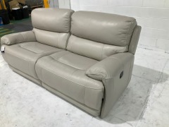 Atlanta 2.5 Seater Leather Recliner Sofa - 5