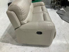 Atlanta 2.5 Seater Leather Recliner Sofa - 7