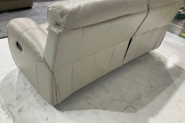 Atlanta 2.5 Seater Leather Recliner Sofa - 10