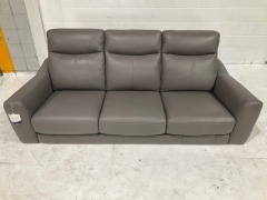 Brentwood Matteo 3 Seater Leather Sofa - 3