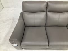 Brentwood Matteo 3 Seater Leather Sofa - 12