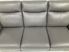 Brentwood Matteo 3 Seater Leather Sofa - 13