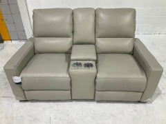 Encore 2 Leather Reclining Home Theatre Sofa - 3