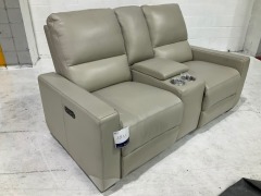 Encore 2 Leather Reclining Home Theatre Sofa - 4