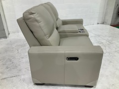 Encore 2 Leather Reclining Home Theatre Sofa - 6