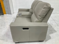 Encore 2 Leather Reclining Home Theatre Sofa - 7