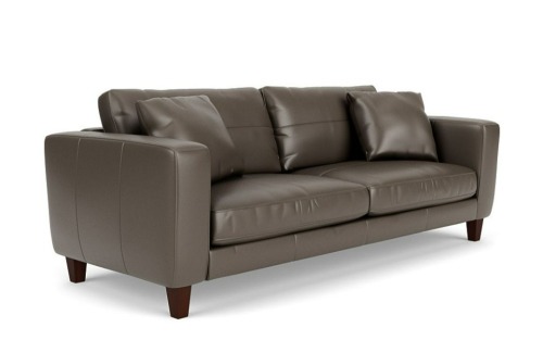 Zara Petite 3 Seater Leather Sofa