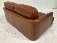 Zane 2 Seater Leather Sofa - 6