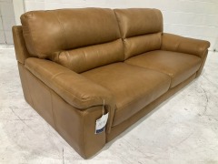 Dion 2.5 Seater Leather Sofa - 12