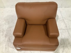 Melbourne Petite Leather Armchair - 3