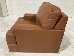 Melbourne Petite Leather Armchair - 4