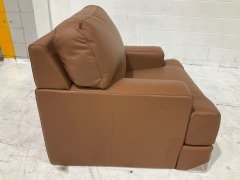 Melbourne Petite Leather Armchair - 6