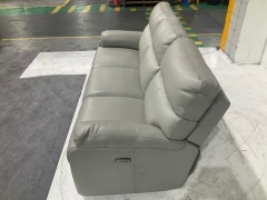 Studio 3 Seater Leather Recliner Sofa - 5