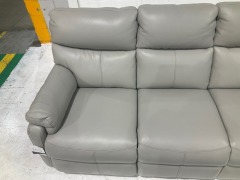 Studio 3 Seater Leather Recliner Sofa - 7