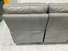 Studio 3 Seater Leather Recliner Sofa - 17