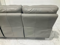Studio 3 Seater Leather Recliner Sofa - 18