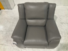 Carlton Leather Electric Recliner Armchair - 4