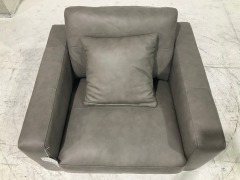 Zara Petite Leather Armchair - 3