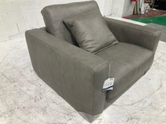 Zara Petite Leather Armchair - 4