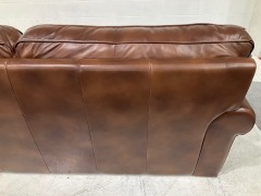Cambridge 3 Seater Leather Sofa - 11