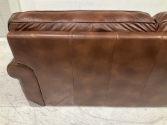 Cambridge 3 Seater Leather Sofa - 12