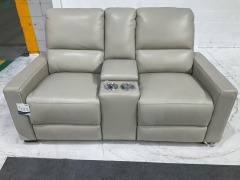 Encore Leather Reclining Home Theatre Sofa - 7