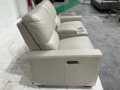 Encore Leather Reclining Home Theatre Sofa - 13