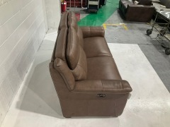 Dover ll 2.5 Seater Leather Electric Recliner Sofa - 5