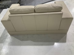 Hudson 2 Seater Leather Sofa - 12