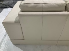 Hudson 2 Seater Leather Sofa - 13
