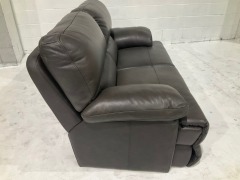 Leroy 2 Seater Leather Recliner Sofa - 4