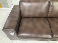 Architect 2.5 Seater Leather Sofabed - 4